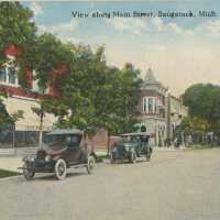 View along Main Street Postcard