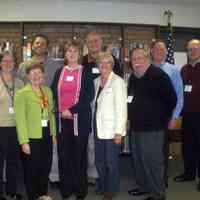         L to R: Ken Carls, Stacy Honson, Jane Osman, Jon Helmrich, Kathy Sturm, Ed Kelly, Mary Voss, Harold Thieda, Bill Hess, Steve Hutchins.
   