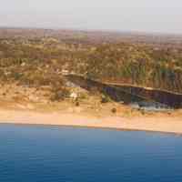          Deam lighthouse and Ox-Bow Lagoon/Old Harbor mouth
   