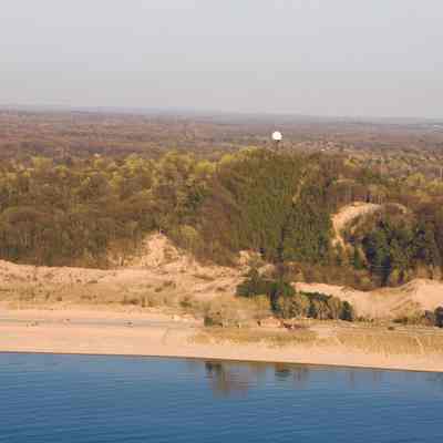 Oval beach house and Mt. Baldhead