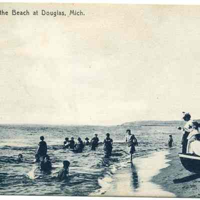 Bathing on the Beach at Douglas, Mich
