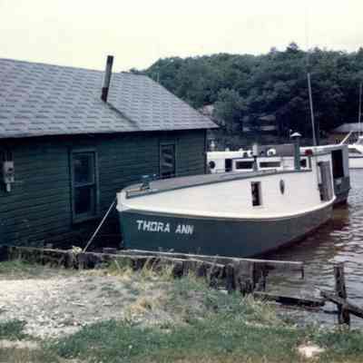 Dekker,HarryTugThoraAnnJune23,1968.jpg 3.2MB: Photo of Harry Dekker's Thora Ann fishing tug docked at the Sewers Docks, June 23, 1968
