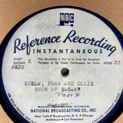 Disk h Side 2 - KUKLA FRAN AND OLLIE - Part 2 - 4/5/57