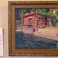          A similar painting by Adams on display at the Saugatuck Woman's Club, Aug. 2026.
   