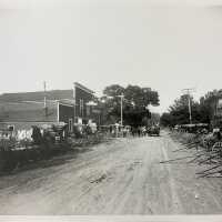          “Mason Streeet looking east - before Methodist Church was moved down from hill.”
   