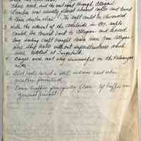          1. Flat boats were used on the Kalamazoo river to 1871 when the railroad through New Richmond replaced their need, and the railroad through Allegan.
2. Lumber was usually placed aboard rafts and towed to their destination. The raft could be discarded.
3. With the advent of the Adelaide in 1847, rafts could be towed back to Allegan and reused.
4. Any sailing craft brought down river from Allegan were ship hulls without superstructures which were added at Saugatuck.
5. Barges were not very successful on the Kalamazoo River.
6. Flatboats carried a sail and was used when weather permitted.
7. Down traffic principally flour. Up traffic was general freight.
   