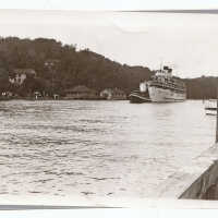          similar image from Sheridan collection; filename: Steamer and tug ca 1915  Digital file at 2021.72.02
   