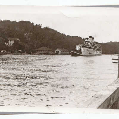 similar image from Sheridan collection: filename: Steamer and tug ca 1915  Digital file at 2021.72.02