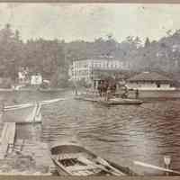          Milk wagon crossing the Kalamazoo River on chain ferry. picture number 1
   