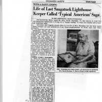 Life of Last Saugatuck Lighthouse Keeper called "Typical American Saga"
