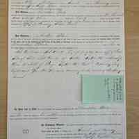 State patent of land to Johnathan Wade for Primary School Land
