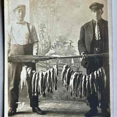 Fishermen and their catch, James M. Brown