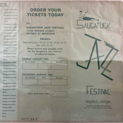 Saugatuck Jazz Festival brochures