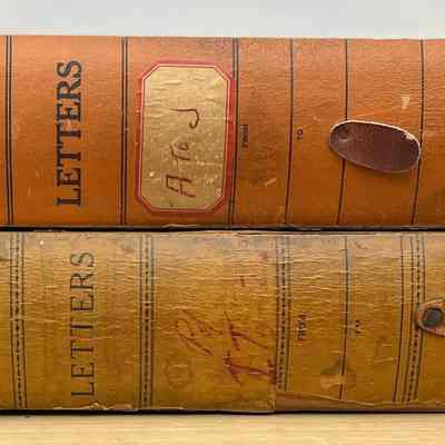 Spines of the Norton store "Letters" boxes
