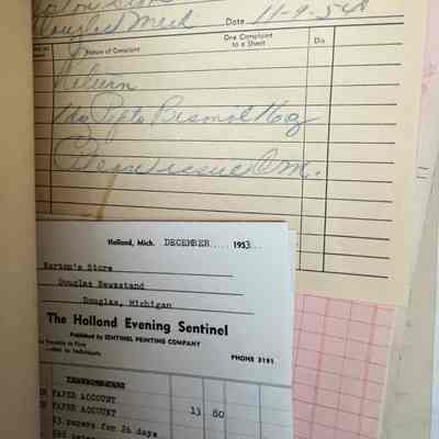 Hazeltine Perkins Drug Company, Holland Evening Sentinel