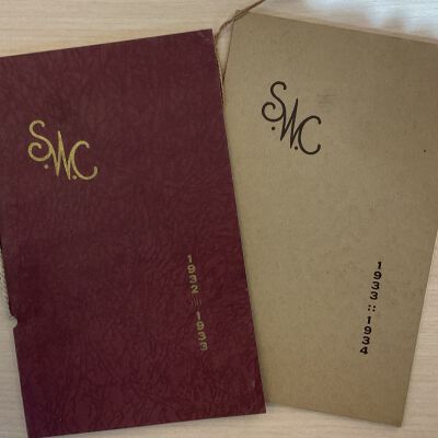 Saugatuck Womans Club yearbook/membership booklets 1932-33 & 1933-34