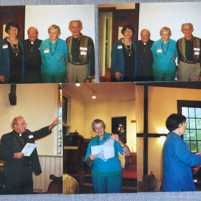 Peggy Boyce, Fr. James Wallace Curtis, Erma and Don Bruggink