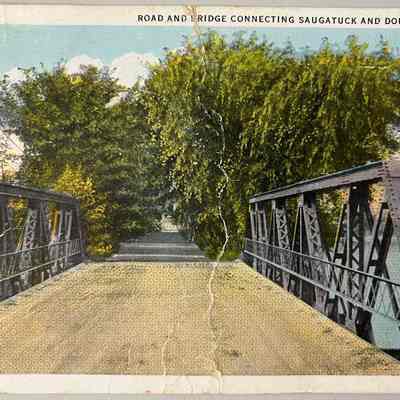 Road and bridge connecting Saugatuck and Douglas, Mich
