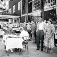          pavillionArt.jpg 421KB; Art fair with clothesline and male artist at table.
   