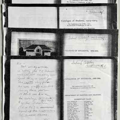Student lists, Art Institute of Chicago, 1903-1907