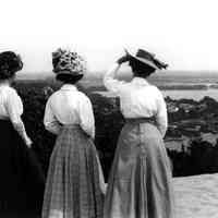 Three woman on Mt. Baldhead