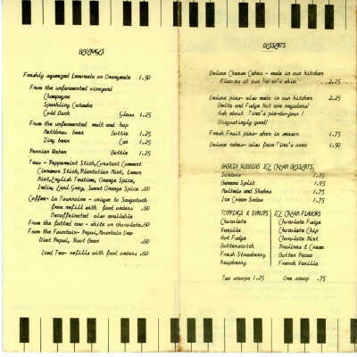 Old Rail Garden Restaurant Menu