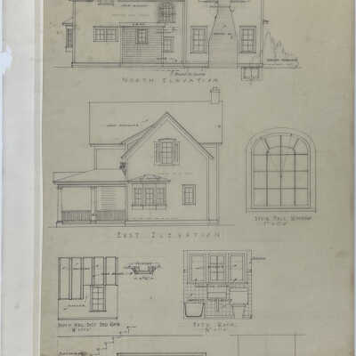 North and east elevations and details (Dering)