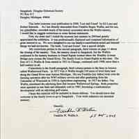 Letter, Franklin Wallin