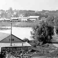 View across old bridge