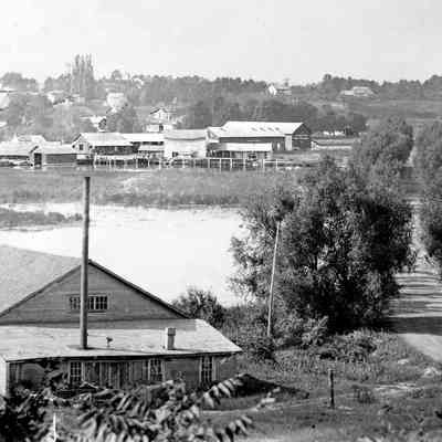 View across old bridge