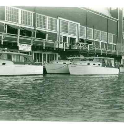 Pavilion dock & boats ca 1952.jpg 592KB - RJ and Diane Peterson collection