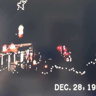 Christmas lights night drive video