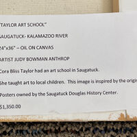          Note from the artist on back of canvas
   