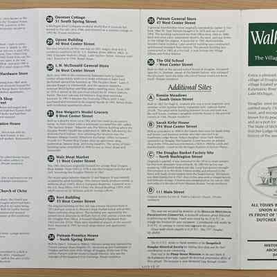 Historic Walking Tour map of Douglas