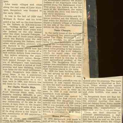 Saugatuck_history_1940_A.jpg 2.6MB: Digital image from Jane Van Dis collection  - Digital file on Jack Sheridan Drive 2021.72.02