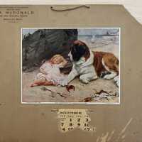 Calendar distributed by the H.A. McDonald - The Big General Store in Douglas Michigan