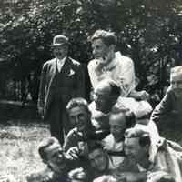          pile of people.jpg 4.1MB; Clute standing at far left
   