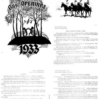 Camp Oak Openings brochure