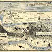 Ox Bow Bend showing location of Artist Colony