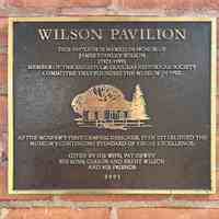          Wilson Pavilion plaque, Feb. 2024
   