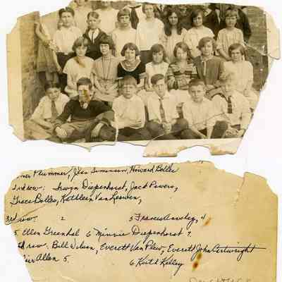 Saugatuck_school_class_ca_1926.jpg 3.1MB: Jean Simonson, Howard Bolles, Irwin Diepenhorst, Jack Powers, Grace Bolles, Kathleen VanLeuwen, Francess Annesley, Ellen Greenhal, Minne Diepenhorst, Bill Wilson, Everett Van Plew, Evertt John Cartwright, ? Allen, Keith Kelley