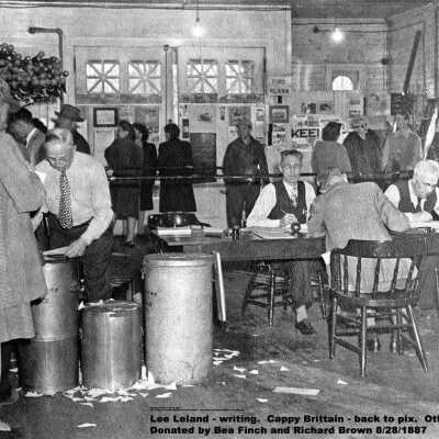 1946 voting at the village hall
