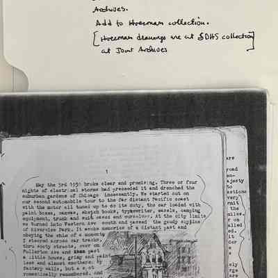 Note: Hoerman drawing were transfered to the SDHC Archives in the early 2010s.
