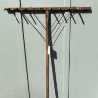 Rake, wooden hand