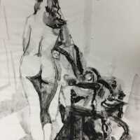 Two Nudes in Watercolor