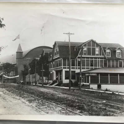 Water Street: Big Pavilion, Coral Gables and Interurban tracks