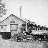          Griffen_-_Henry_mill_RTR.jpg 2MB; Workers lined up on the mill's porch with a horse-drawn wagon in the foreground. Print of this image 89-1-99_Griffin_Henry_Mill.jpg in box 31
Digital file on Jack Sheridan Drive 2021.72.02 from RJ&Diane Peterson collection.
   