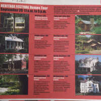          inside of tri-fold ticket that shows the tour locations
   