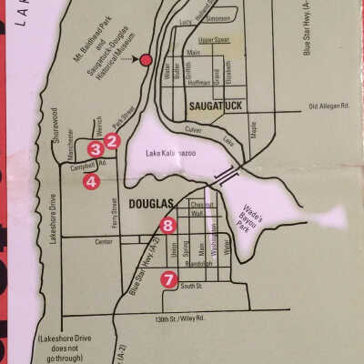 map of the tour