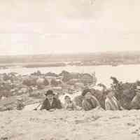          Another 1911 postcard of the same scene, front; Source: 
